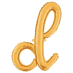 Discount Ballongkungen AB Bogstavballon Script Guld