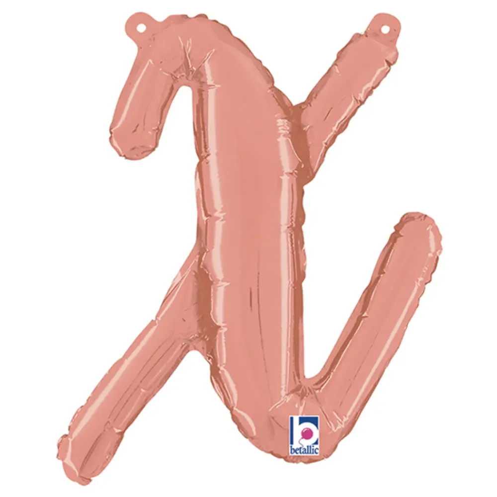 Ballongkungen AB Bogstavballon Script Roséguld - Oppyntning|Balloner