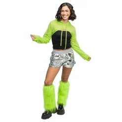 Boland Party Partners B.V. Bolero Fishnet UV Neongrøn - Tøj|Tilbehør