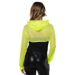 Boland Party Partners B.V. Bolero Fishnet UV Neongul - Tøj|Tilbehør