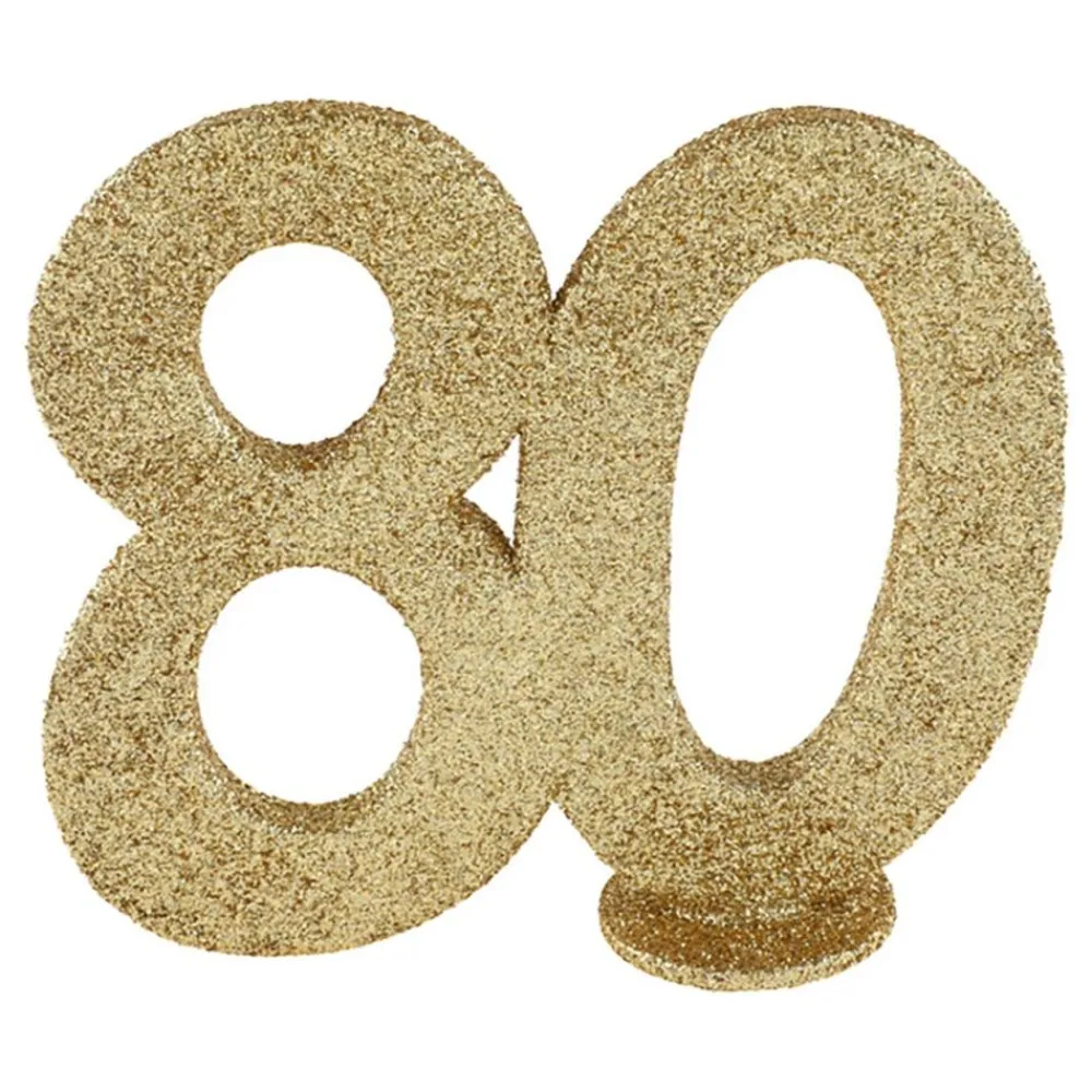Santex Borddekoration 80 Glitter Guld - Oppyntning|Borddækning