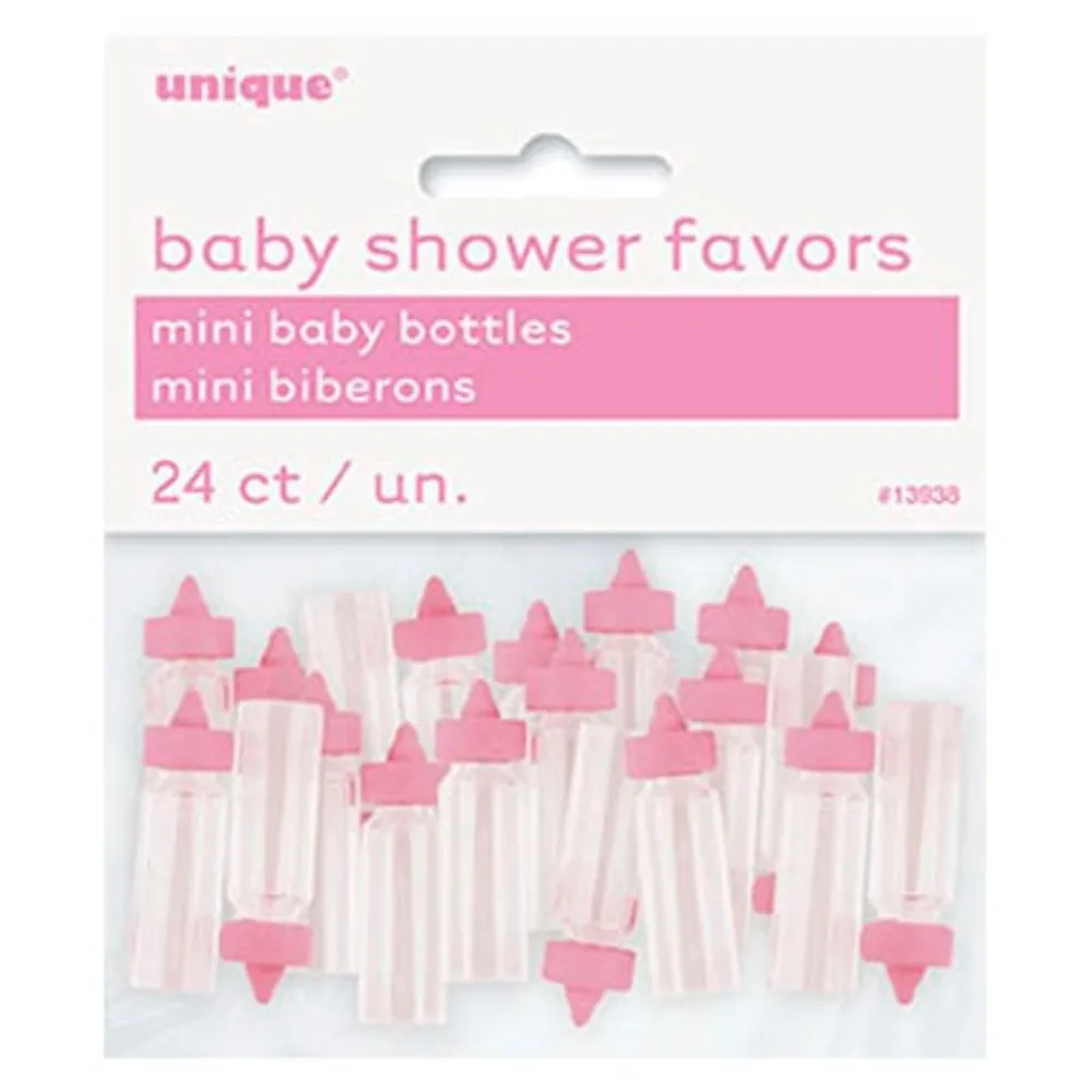 Outlet Unique UK Inc t/as Unique Party Borddekoration Sutteflasker Pink