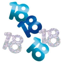 Hot Unique UK Inc t/as Unique Party Bordkonfetti 18 Blå/Sølv