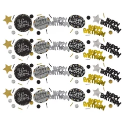 Reithmüller Europe GmbH Bordkonfetti Happy Birthday Sølv/Guld Glitter