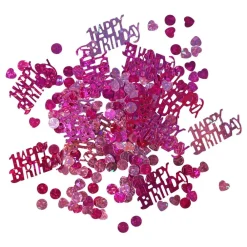 Clearance Reithmüller Europe GmbH Bordkonfetti Happy Birthday Lyserød Metallic