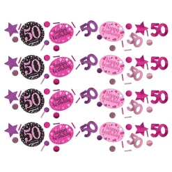 Reithmüller Europe GmbH Bordkonfetti 50 Sort/Lyserød Glitter - Oppyntning|Borddækning