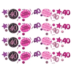 Reithmüller Europe GmbH Bordkonfetti 40 Sort/Lyserød Glitter - Oppyntning|Borddækning