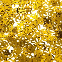 Globos Europe B.V. Bordkonfetti Tal 50 Guld Metallic - Borddækning