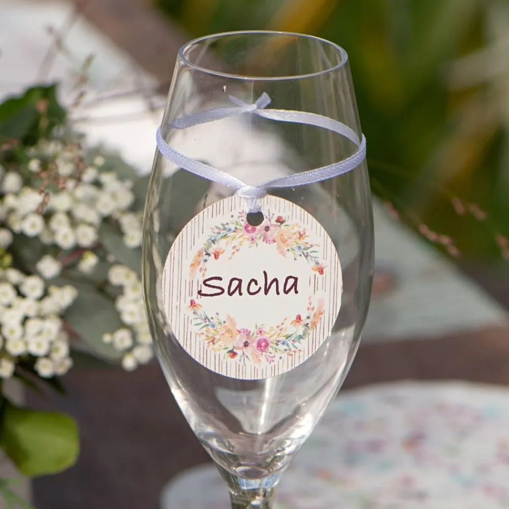 Santex Bordkort med Snor Blomster - Borddækning