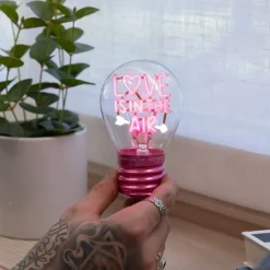 Kidek AB Bordlampe i glødepæreform Love is in the air - Hjem & Husholdning|Oppyntning