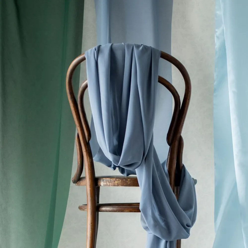 Hot PartyDeco sp. z o.o. Bordløber Chiffon Disblå