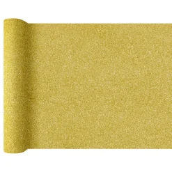 Unique UK Inc t/as Unique Party Bordløber Guld Glitter - Oppyntning|Borddækning