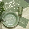 Santex Bordløber Happy Birthday Grøn/Guld - Borddækning