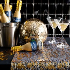 PartyDeco sp. z o.o. Bordløber i Net Guld Metallic - Borddækning