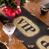 Santex Bordløber VIP Guld/Sort - Eventartikler|Borddækning