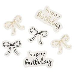 CG Global Products Ltd Bordskonfetti Happy Birthday Cremehvid Sløjfe - Oppyntning|Borddækning