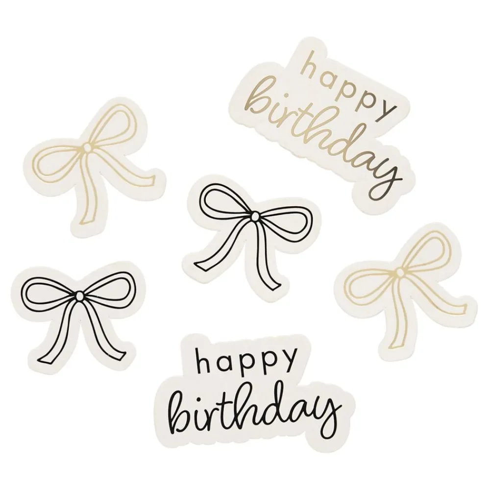 CG Global Products Ltd Bordskonfetti Happy Birthday Cremehvid Sløjfe - Oppyntning|Borddækning