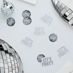 CG Global Products Ltd Bordskonfetti Let's Party Silver Disco - Oppyntning|Borddækning