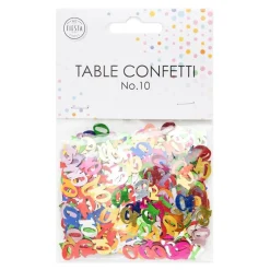 Hot Globos Europe B.V. Bordskonfetti Tal 10 Farvemix Metallic
