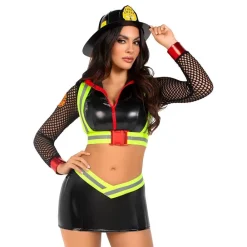 Hot Leg Avenue Europe Brandmand Five Alarm Deluxe Kostume