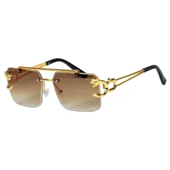 Discount Wilbers Karnaval B.V. Briller Guld Leopard