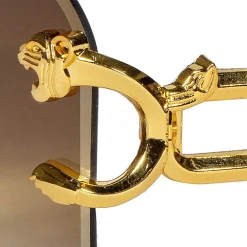 Discount Wilbers Karnaval B.V. Briller Guld Leopard