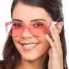 Hot CHAKS Briller Transparent Lyserød