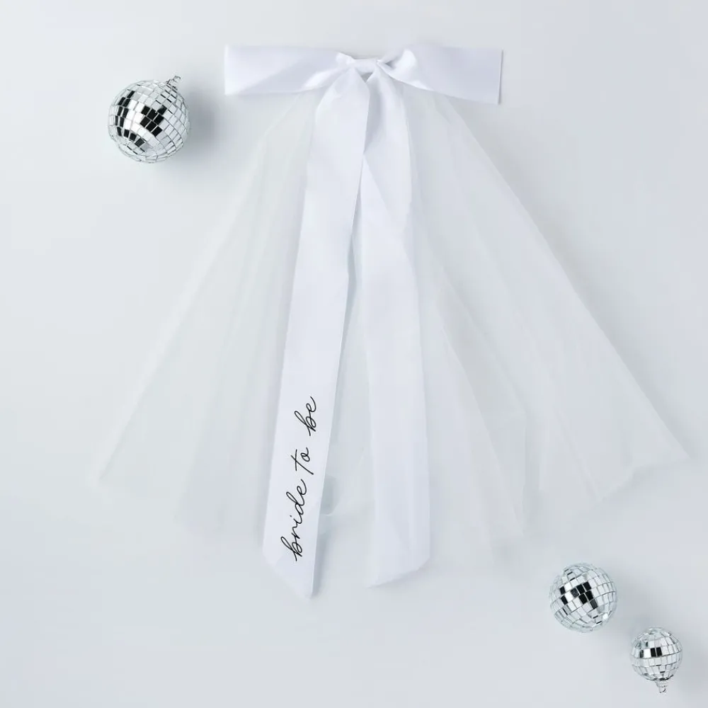 CG Global Products Ltd Brudeslør Bride to Be med Sløjfe - Hatte