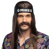Boland Party Partners B.V. Brunt Hippie Moustache - Tilbehør|Kostumetema