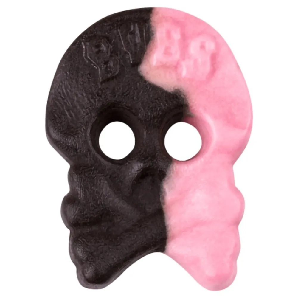 New USA Godis AB BUBS Raspberry Salty Licorice Skalle Foam Økonomipakke