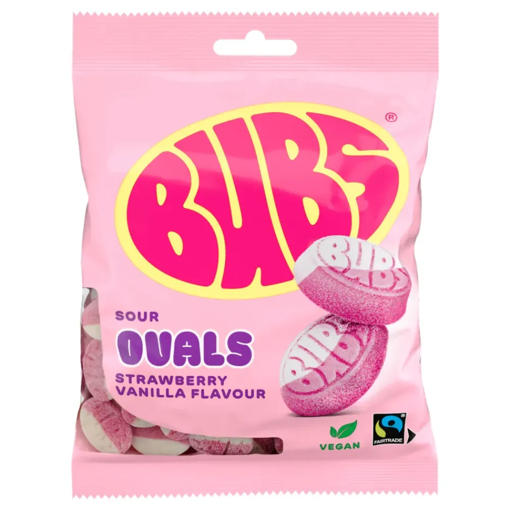 Outlet ERT Godis AB BUBS Strawberry Vanilla Ovals Økonomipakke