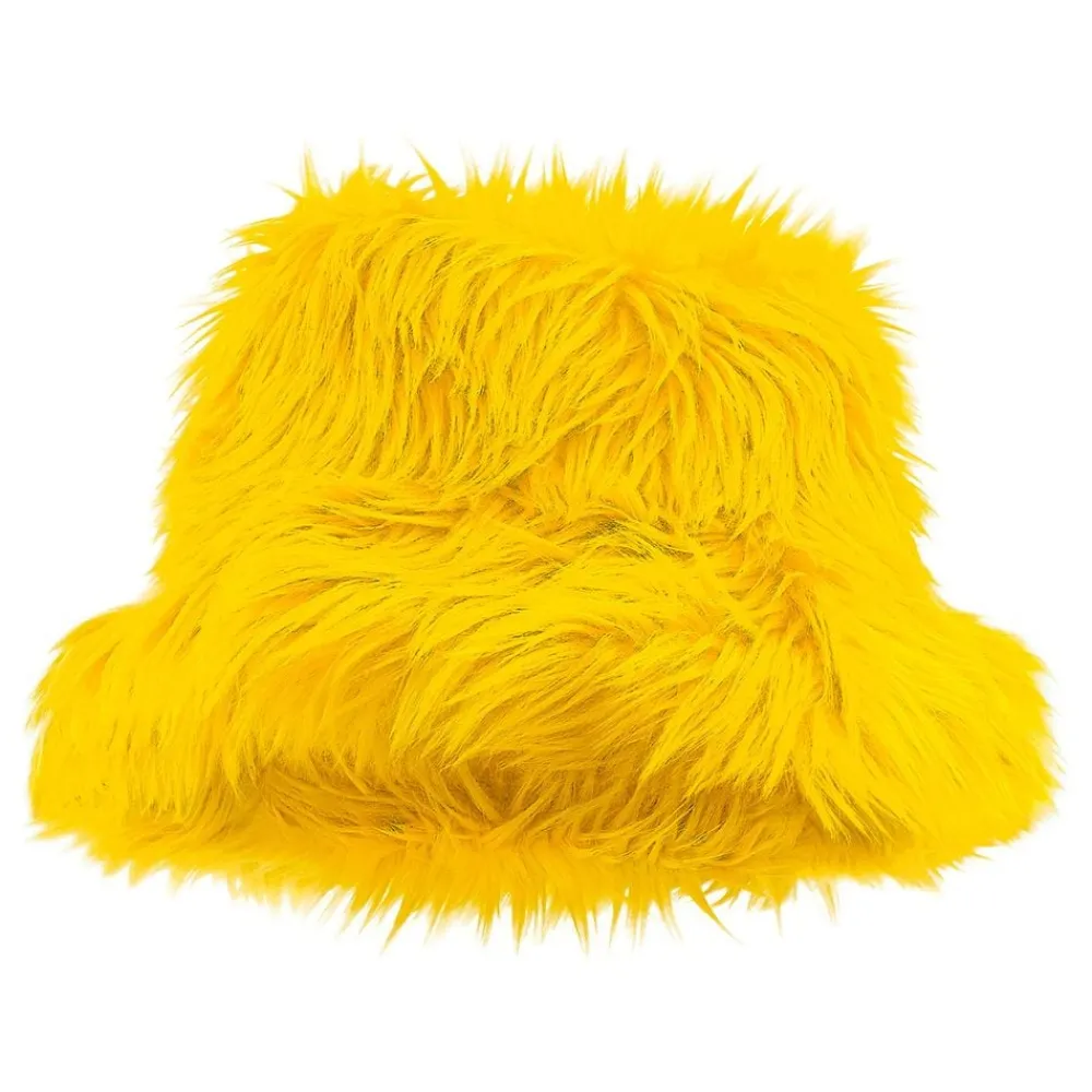 Widmann S.r.l. Bucket Hat Fluffy Gul - Tøj|Kostumetema
