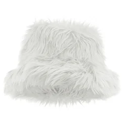 Widmann S.r.l. Bucket Hat Fluffy Hvid - Tøj|Kostumetema
