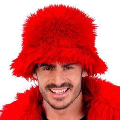 Widmann S.r.l. Bucket Hat Fluffy Rød - Tøj|Hatte