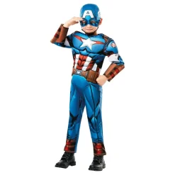 New Rubies Netherland B.V. Captain America Børnekostume Deluxe