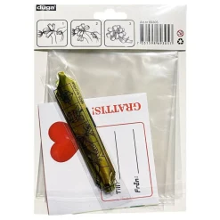Dynäs Import AB Cellofanpose med Sløjfe og Stickers - Festtilbehør|Gaveindpakning