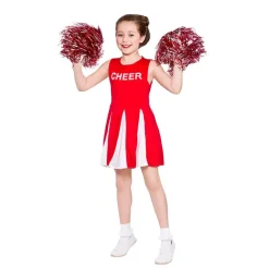 Wicked Costumes Ltd Cheerleader Børnekostume Rødt/Hvidt - Udklædningskostumer|Kostumetema