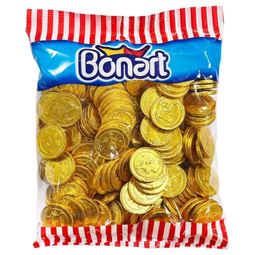Clearance ERT Godis AB Chokolademønter Guld Økonomipakke