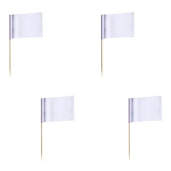 Papstar Sverige AB Cocktailflag Hvide - Servering|Flag