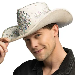 Best Boland Party Partners B.V. Cowboyhat Crystal Beige