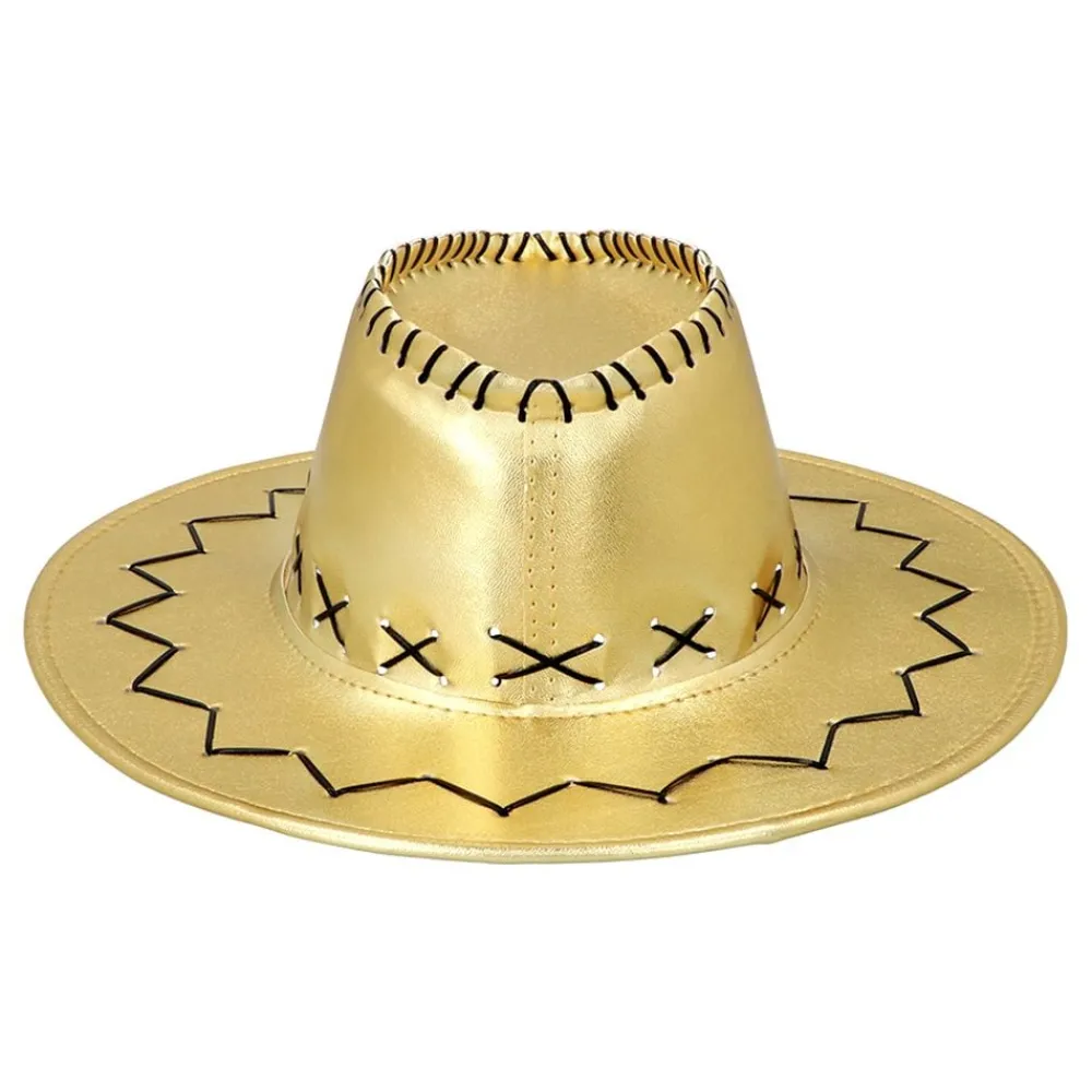 Boland Party Partners B.V. Cowboyhat Guld med Sømme - Kostumetema|Hatte