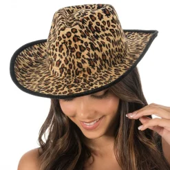 Best CHAKS Cowboyhat Leopard