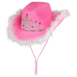 Outlet Partyking AB Cowboyhat Lyserød med Plys