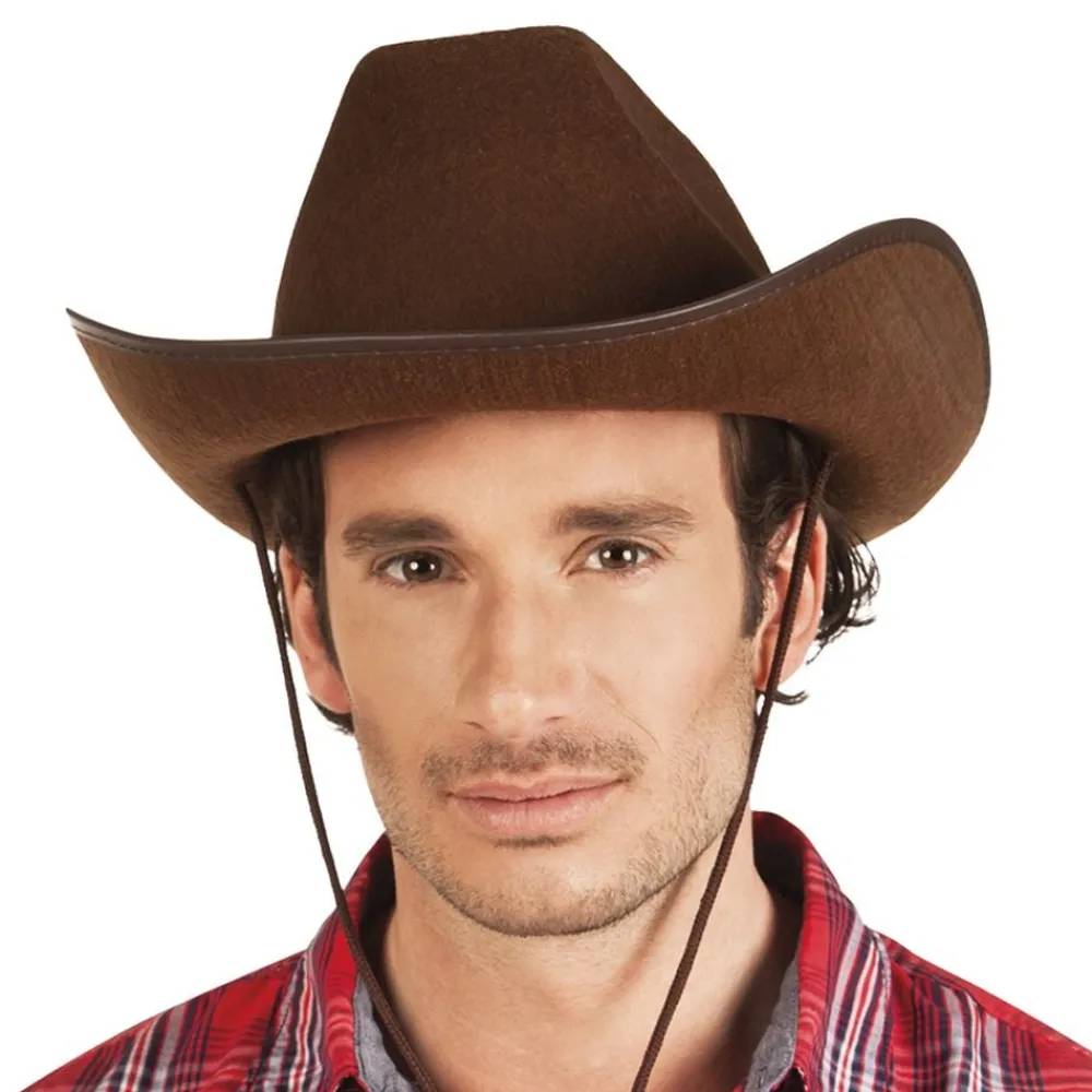 New Partyking AB Cowboyhat Rodeo Brun