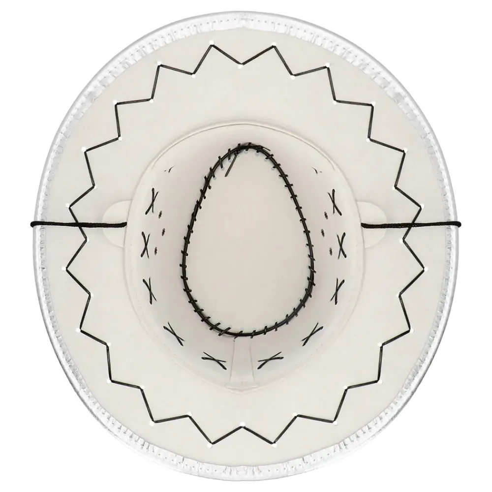 Boland Party Partners B.V. Cowboyhat Silver med Sømme - Kostumetema|Hatte