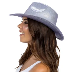 CHAKS Cowboyhat Skinnende Lilla - Kostumetema|Hatte