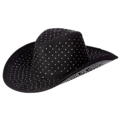 New Wilbers Karnaval B.V. Cowboyhat Sort med Sten