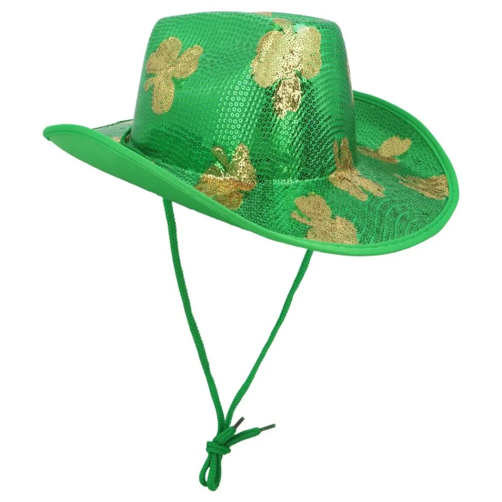 Henbrandt Europe B.V. Cowboyhat St Patricks Day Pailletter - Hatte