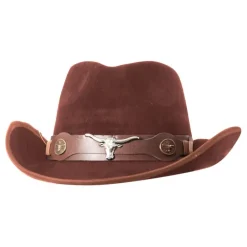 Hot CHAKS Cowboyhat Suede Brun