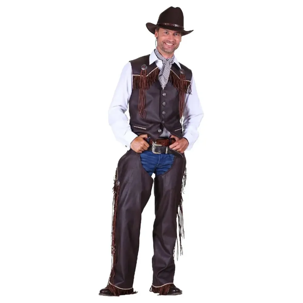 New Thetru B.V. Cowboy Vest Herre Brun Deluxe